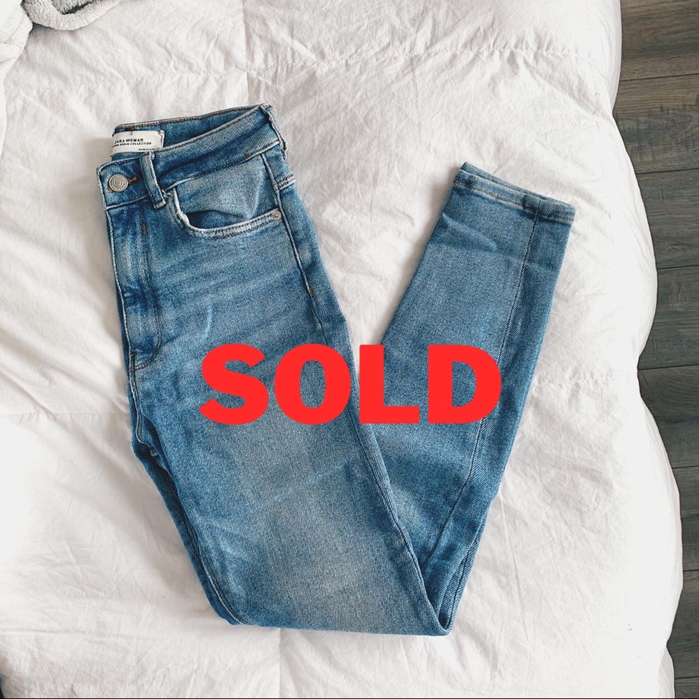 ZARA VINTAGE SKINNY RIPPED JEAN